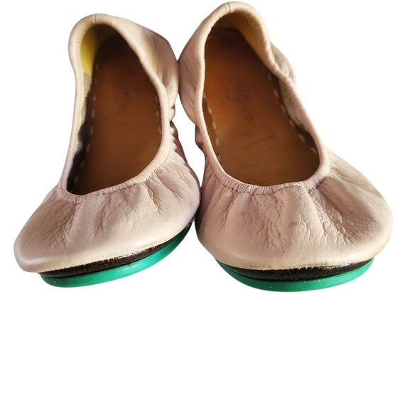 TIEKS By Gavrieli Light Pink Blush Leather Slip-On Classic Ballet Flat Slipper 9 - Picture 8 of 11